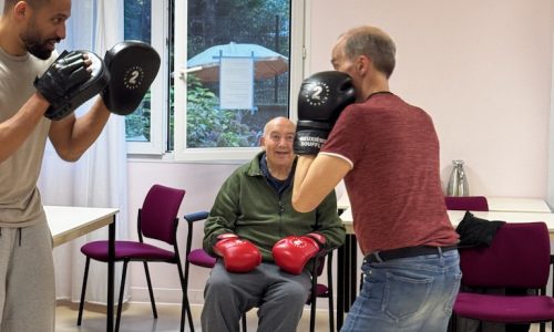 Boxe adaptée pour les résidents 🥊