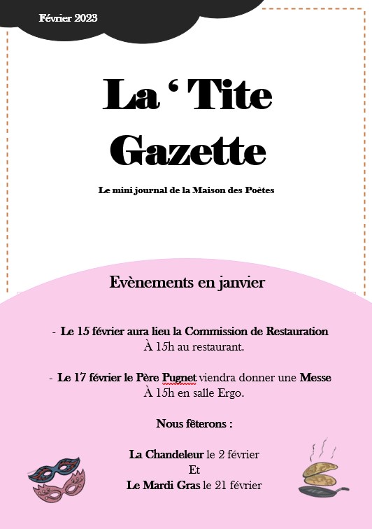 La &lsquo;tite gazette : Février 2023