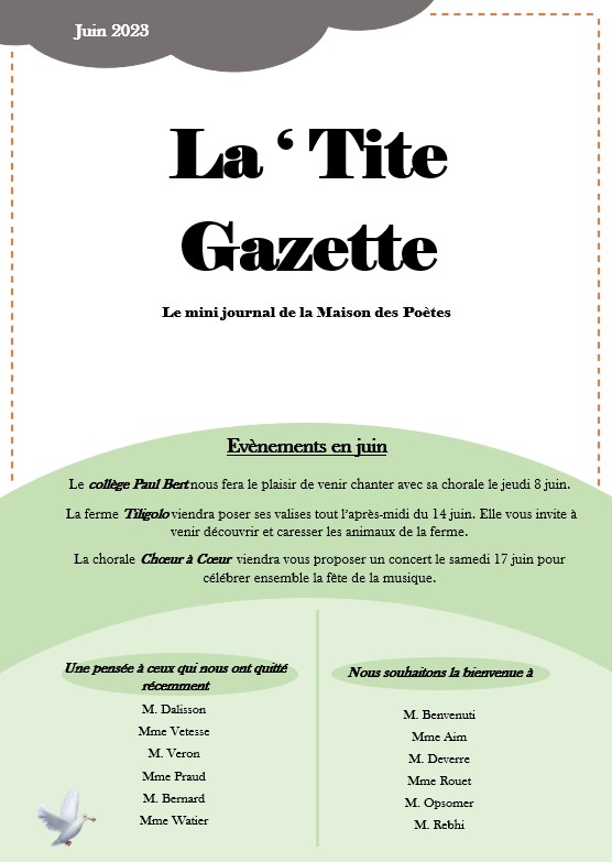 La &lsquo;tite gazette : Juin 2023
