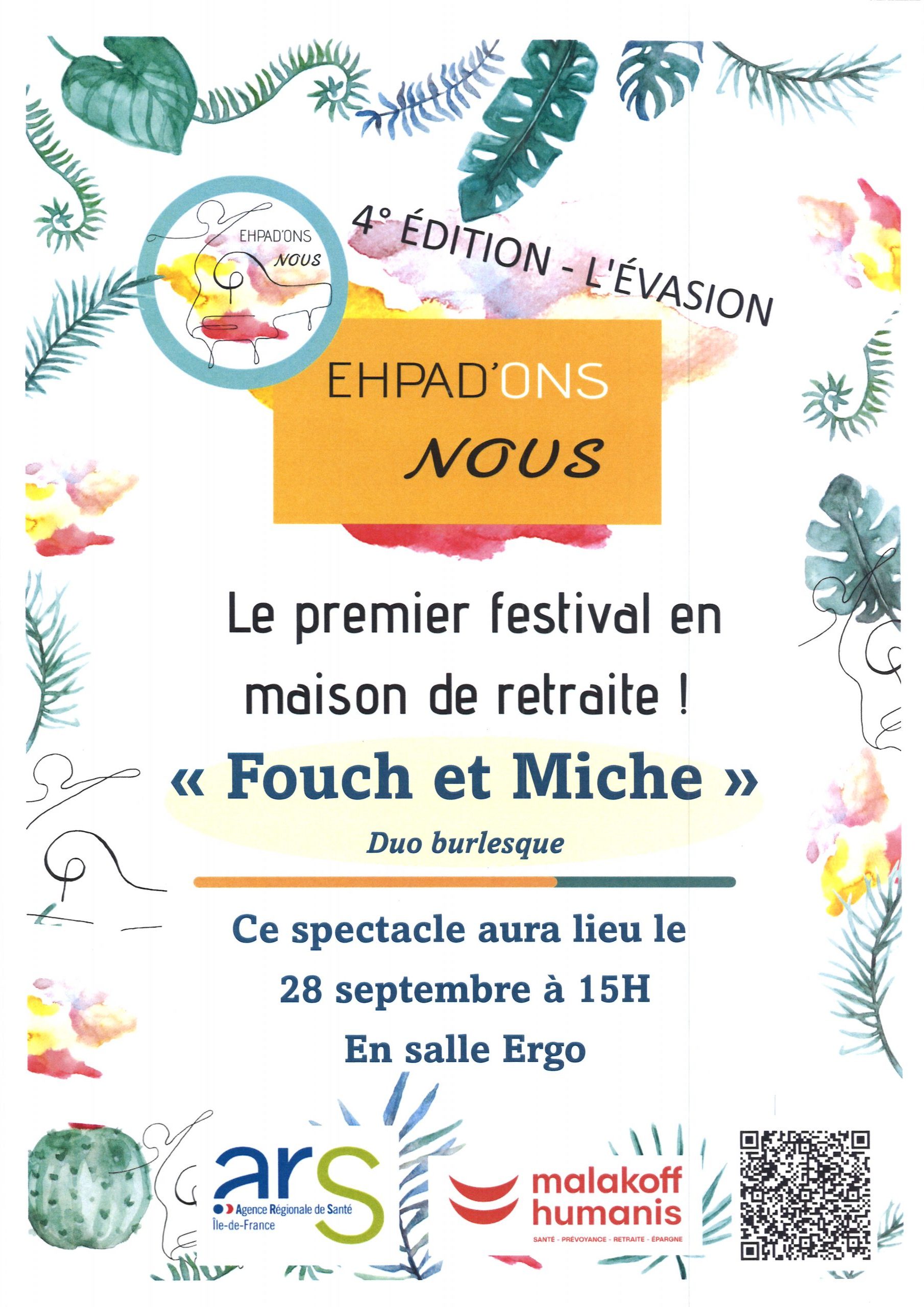 « Ehpadons-nous » : Festival culturel dans les EHPAD
