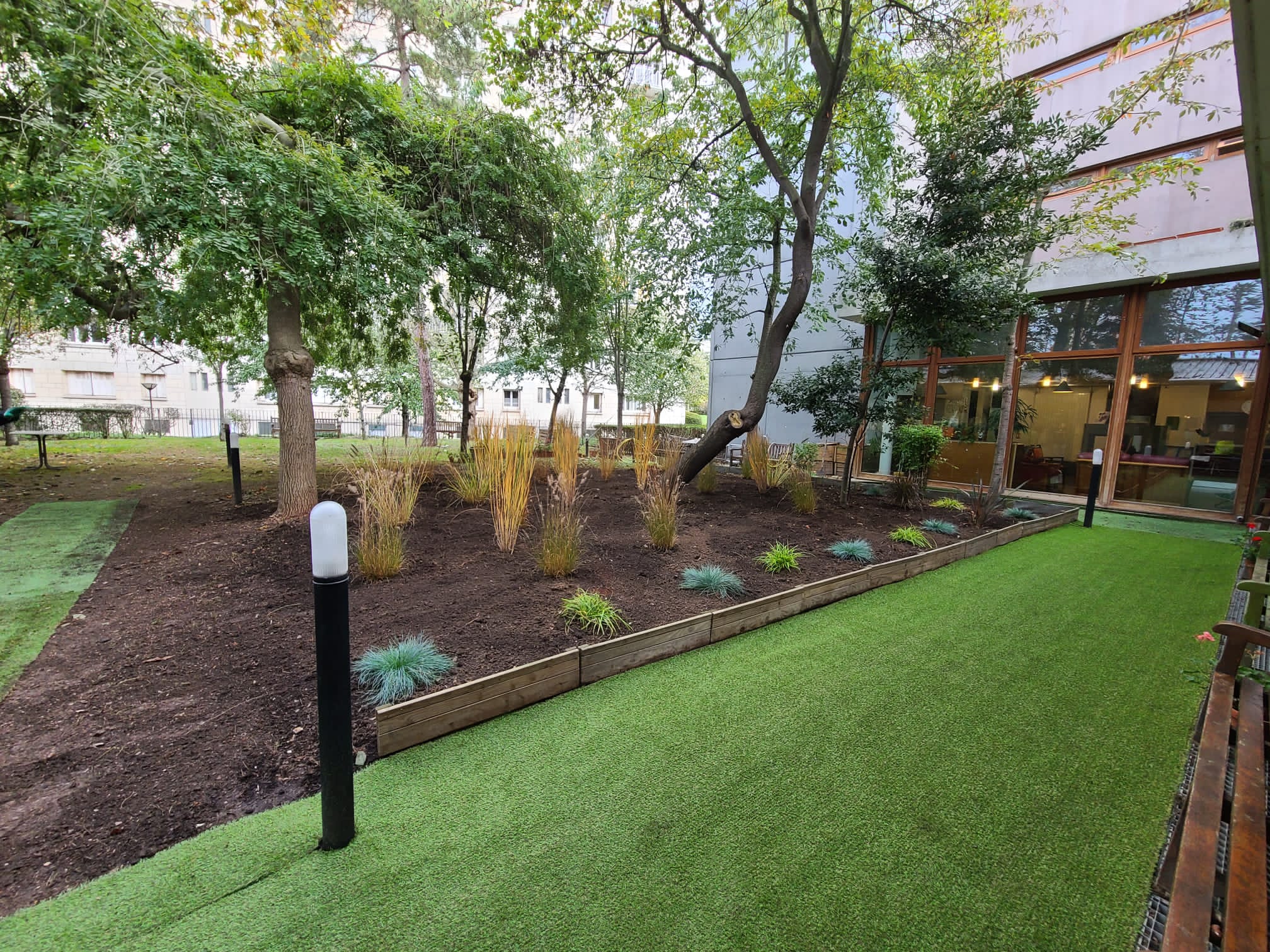 Avancée du jardin thérapeutique