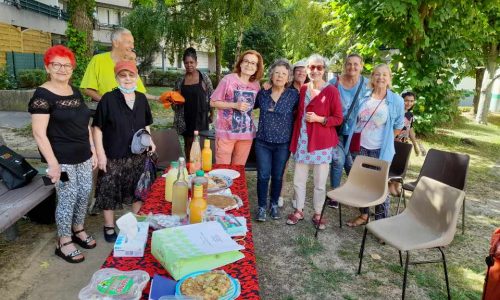 un goûter entre voisins